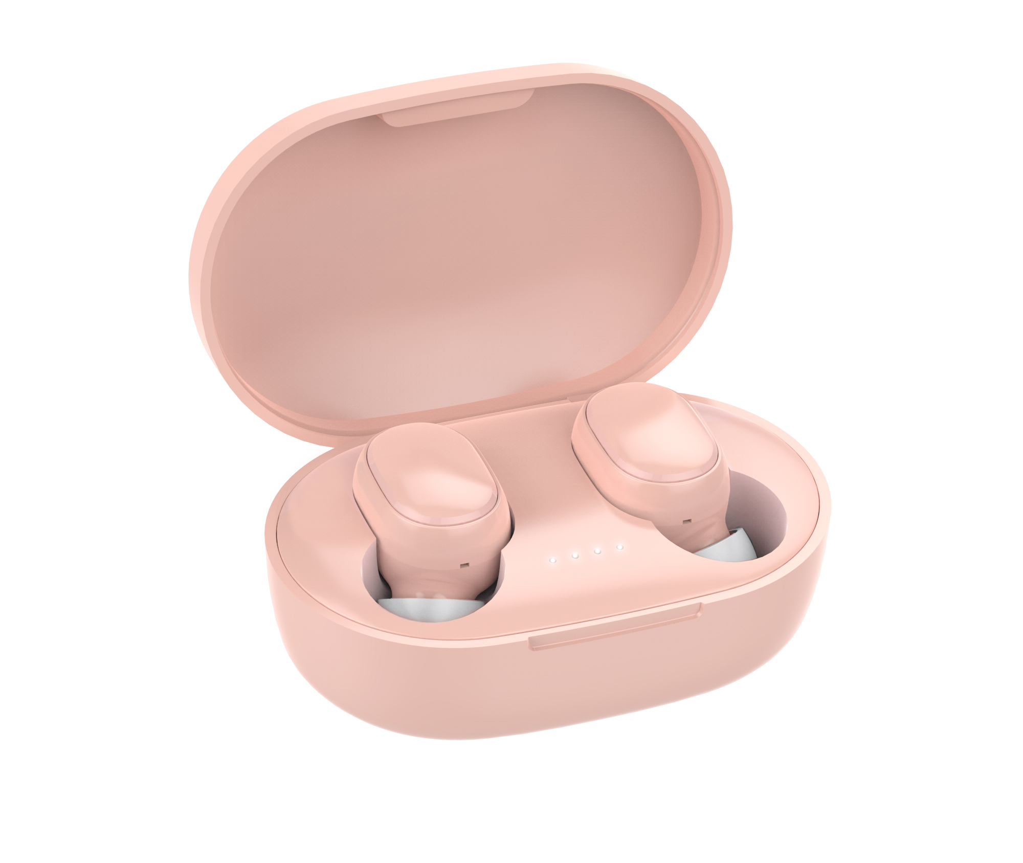 Bluetooth 5.0 True TWS Wireless Mini EARBUDS Pods Buds Headset with Portable Charger A6S (Pink)